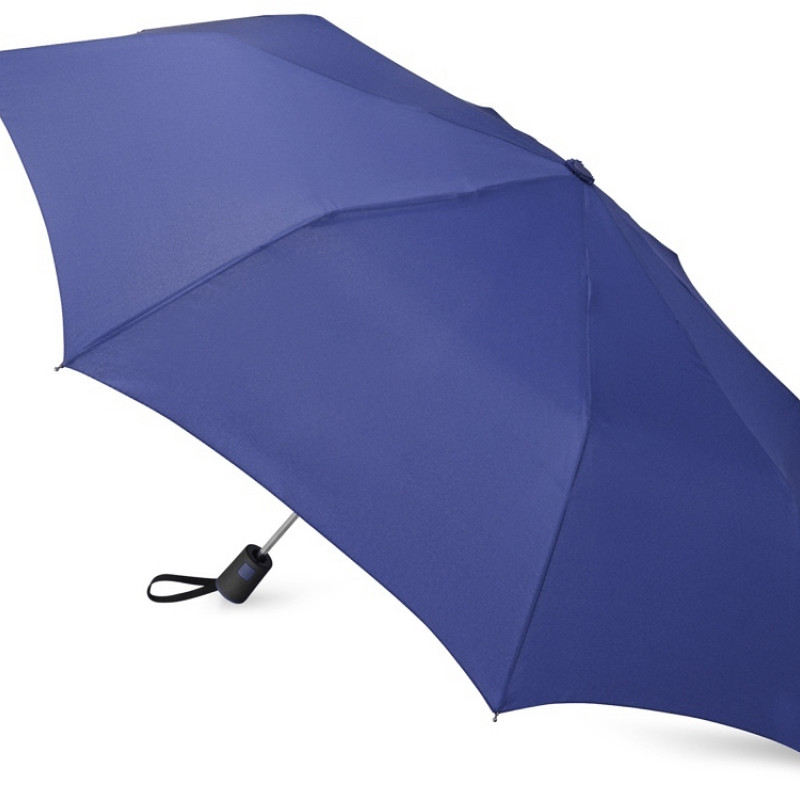 Зонт складной "Irvine", полуавтоматический, 3 сложения, с чехлом, темно-синий