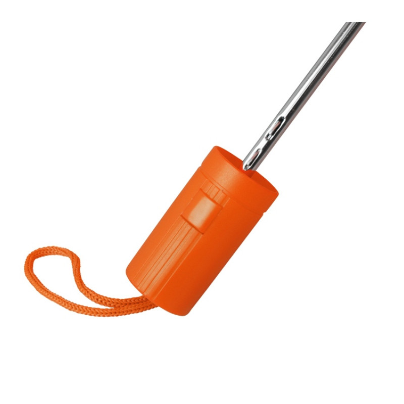 Зонт складной "Tulsa", полуавтоматический, 2 сложения, с чехлом, оранжевый