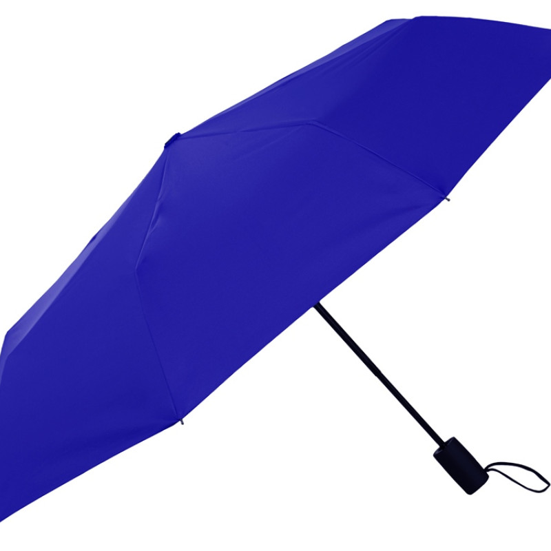 Зонт-автомат Dual с двухцветным куполом, голубой/черный (P)