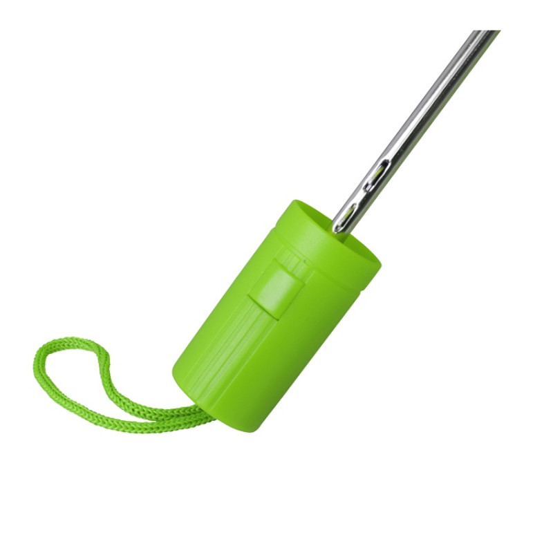 Зонт складной "Tulsa", полуавтоматический, 2 сложения, с чехлом, зеленое яблоко