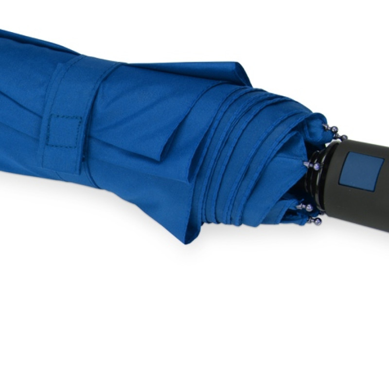 Зонт складной "Irvine", полуавтоматический, 3 сложения, с чехлом, синий