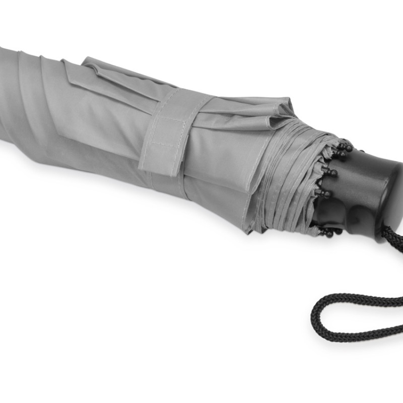 Зонт складной "Columbus", механический, 3 сложения, с чехлом, серый