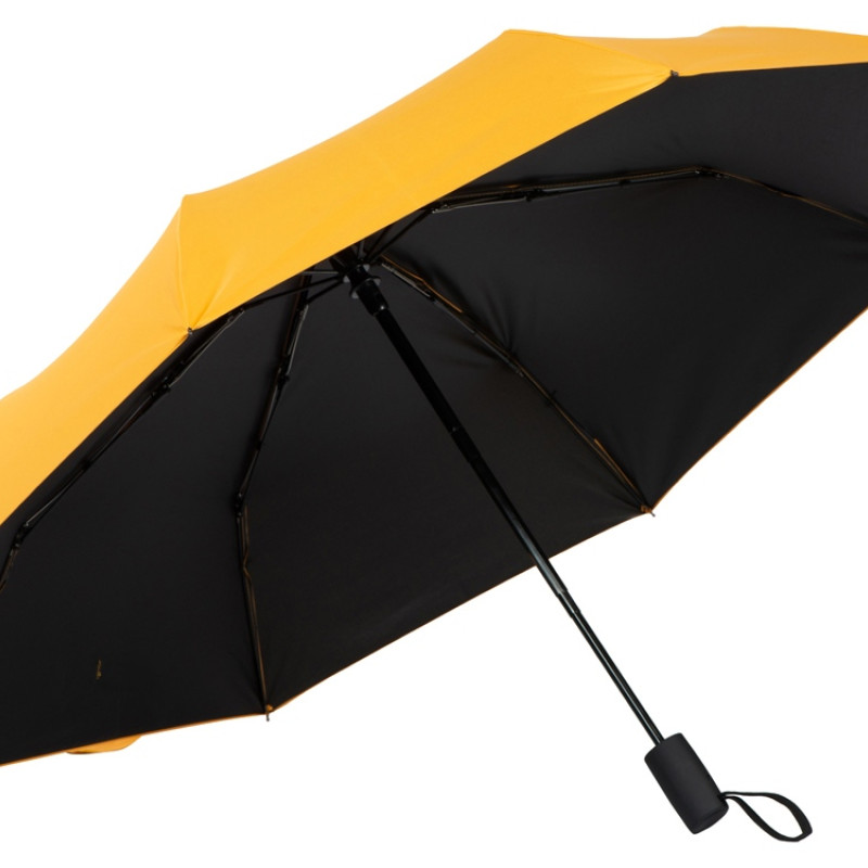 Зонт-автомат Dual с двухцветным куполом, желтый/черный (Р)