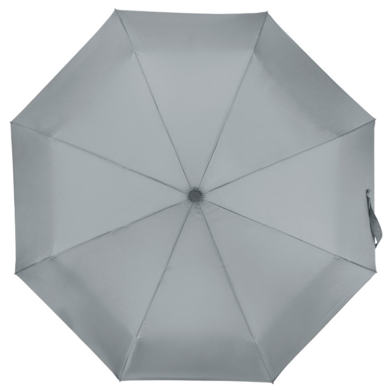 Зонт складной "Cary", полуавтоматический, 3 сложения, с чехлом, светло-серый