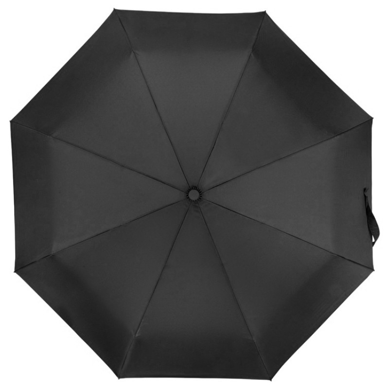 Зонт складной "Cary", полуавтоматический, 3 сложения, с чехлом, черный (P)