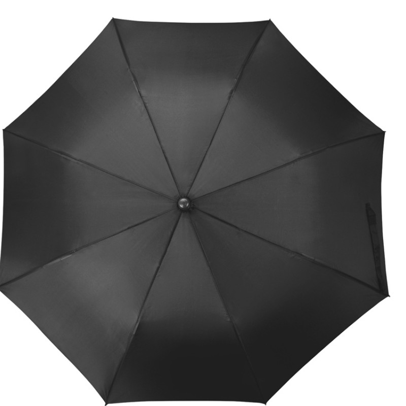 Зонт складной "Tulsa", полуавтоматический, 2 сложения, с чехлом, черный