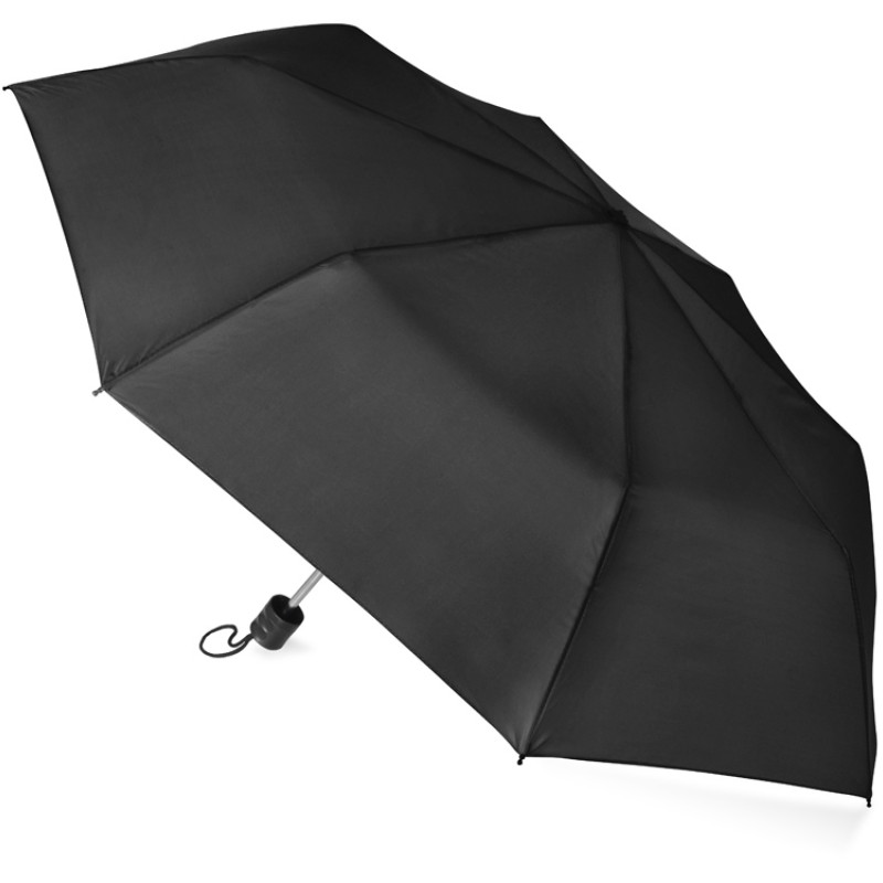 Зонт складной "Columbus", механический, 3 сложения, с чехлом, черный