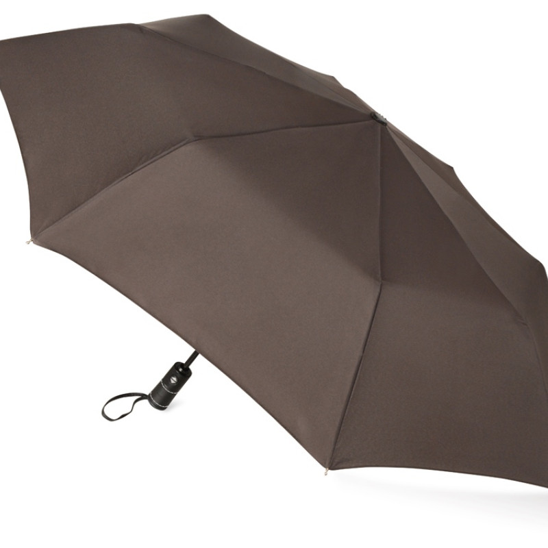 Зонт складной "Ontario", автоматический, 3 сложения, с чехлом, коричневый