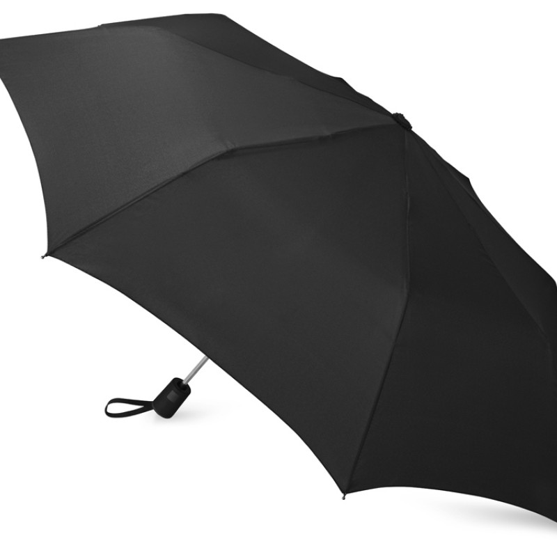 Зонт складной "Irvine", полуавтоматический, 3 сложения, с чехлом, черный