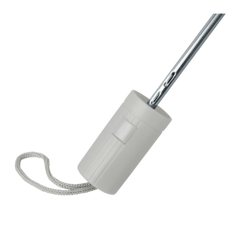 Зонт складной "Tulsa", полуавтоматический, 2 сложения, с чехлом, серый