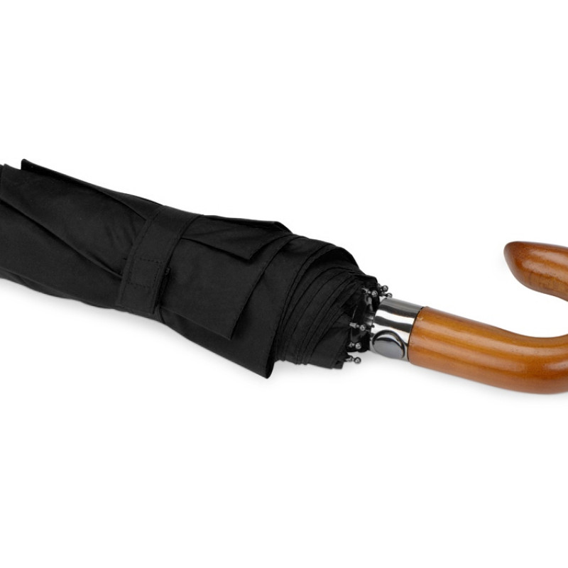 Зонт складной "Cary", полуавтоматический, 3 сложения, с чехлом, черный (P)