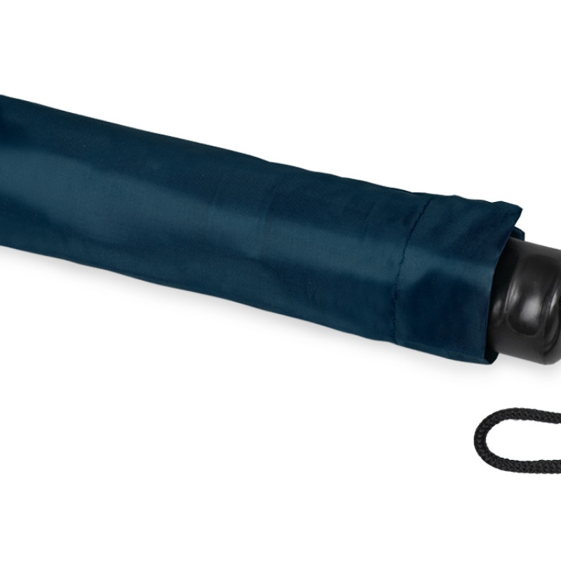 Зонт складной "Columbus", механический, 3 сложения, с чехлом, темно-синий