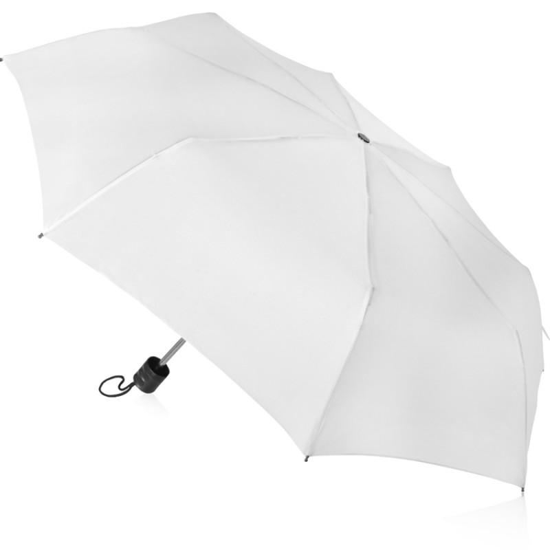 Зонт складной "Columbus", механический, 3 сложения, с чехлом, белый (P)