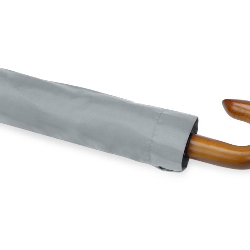 Зонт складной "Cary", полуавтоматический, 3 сложения, с чехлом, светло-серый