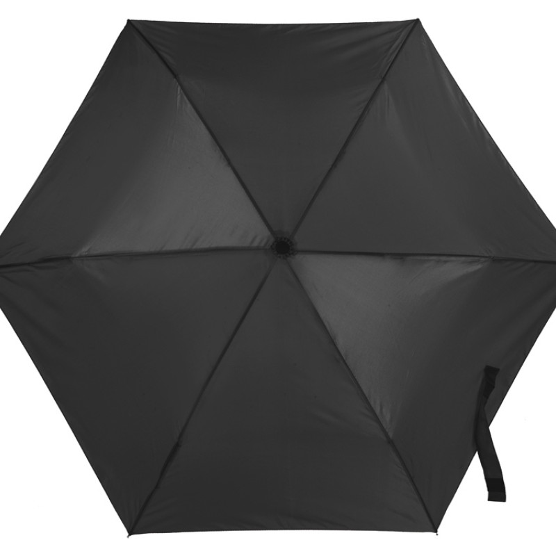 Складной компактный механический зонт Super Light, черный