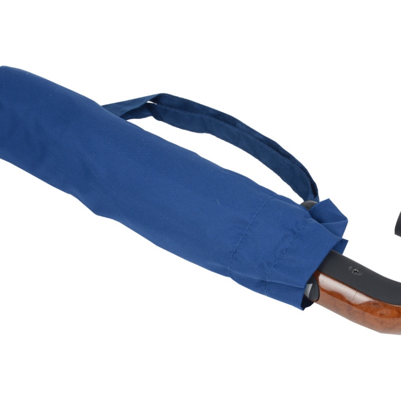 Складной зонт полуавтоматический, синий Складной зонт полуавтоматический, синий