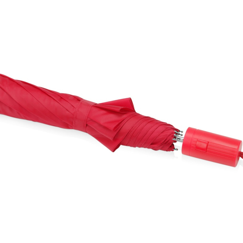 Зонт складной "Tulsa", полуавтоматический, 2 сложения, с чехлом, красный