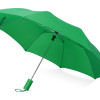 Зонт складной "Tulsa", полуавтоматический, 2 сложения, с чехлом, зеленый