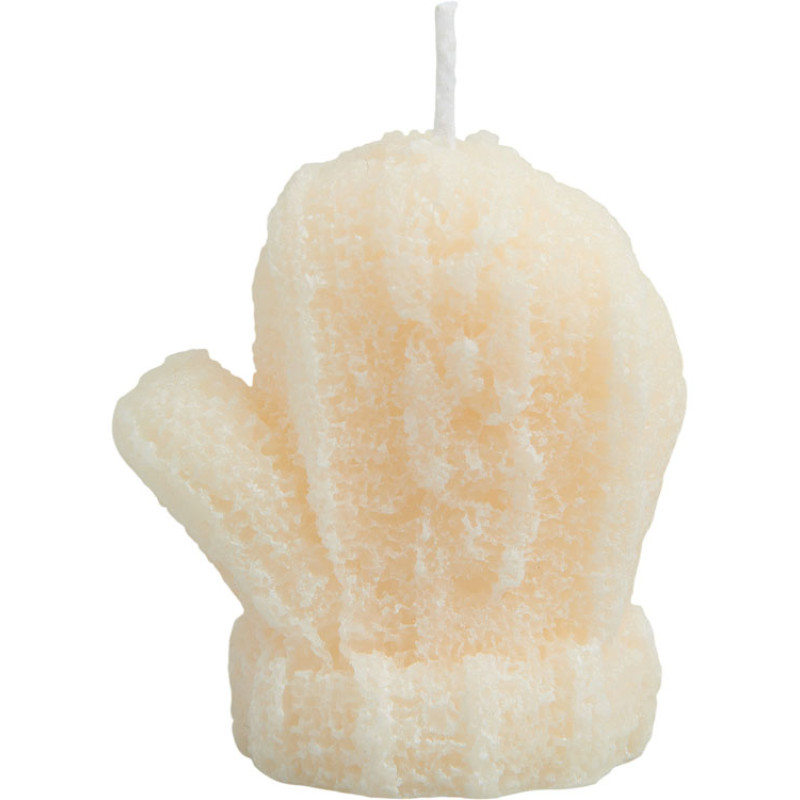 Свеча "Рукавичка", молочный