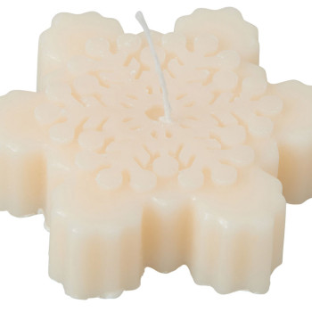 Свеча "Снежинка", молочный