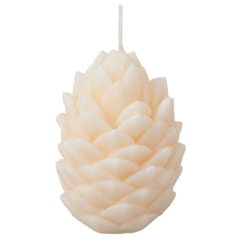 Свеча "Шишка", молочный