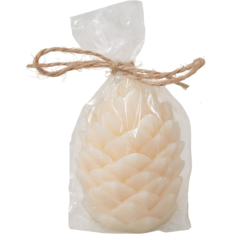 Свеча "Шишка", молочный