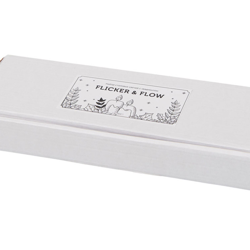 Набор столовых свечей с градиентом "Flicker & Flow"