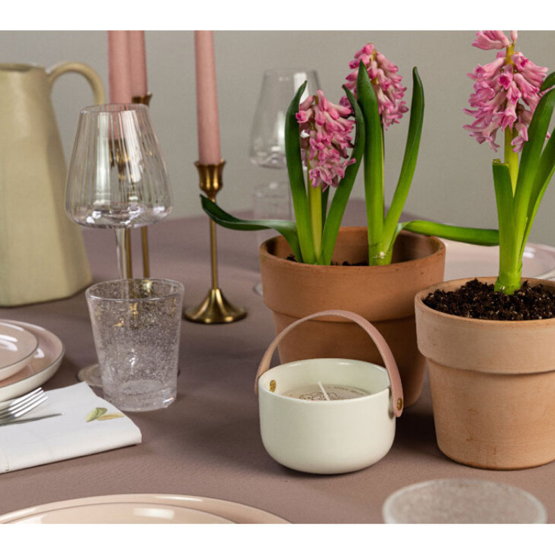 Свеча Valerie Concept с крышкой CNDL 5 PINK, белый/розовый (Р)