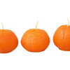 Набор свечей "Мандарины в сетке", оранжевый