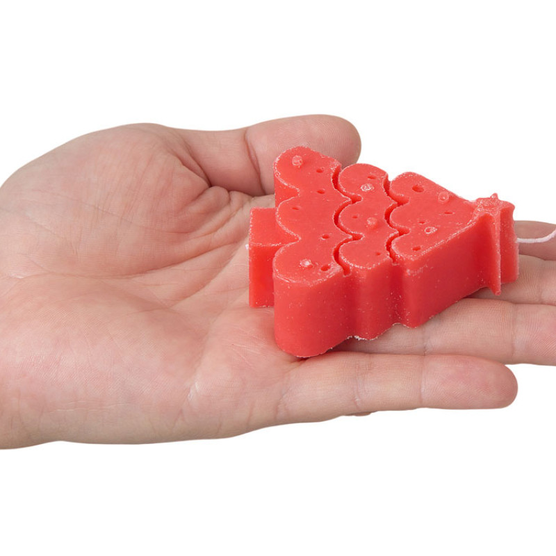 Свеча "Елочка", красный