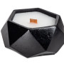 Свеча в декоративном стакане "Geometry", черный