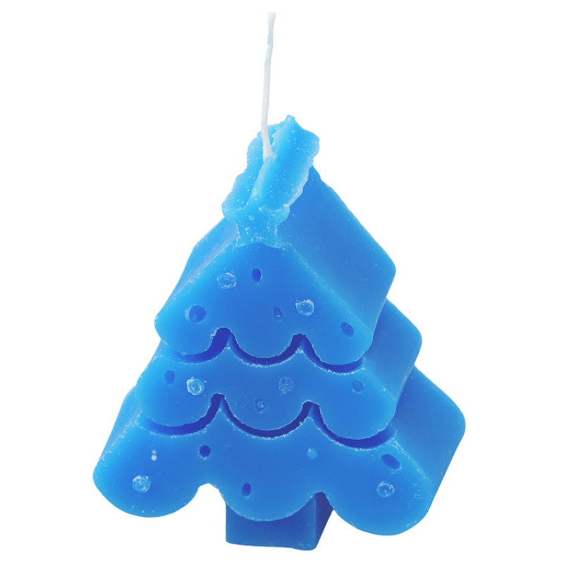 Свеча "Елочка", синий