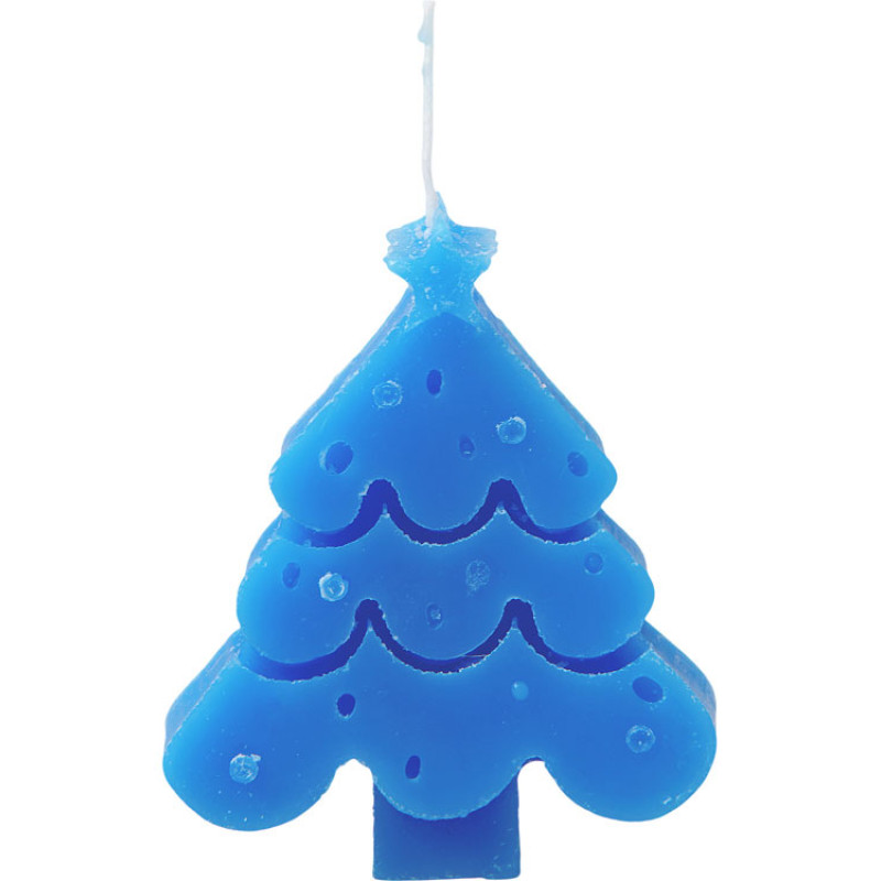 Свеча "Елочка", синий