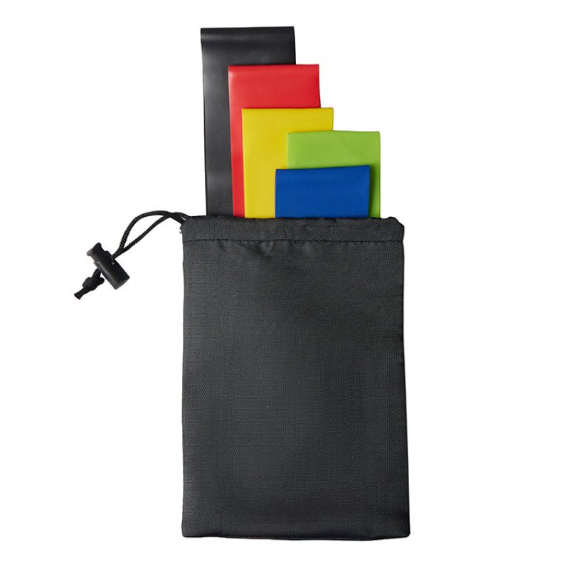 Набор спортивных резинок Crane, черный