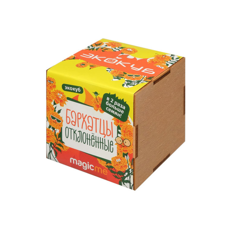 Набор для выращивания "Экокуб Magicme "Бархатцы"