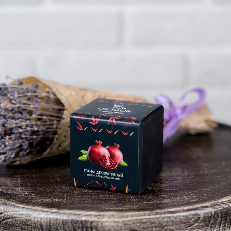 Набор для выращивания "Small village cube "Гранат комнатный" Набор для выращивания "Small village cube "Гранат комнатный"