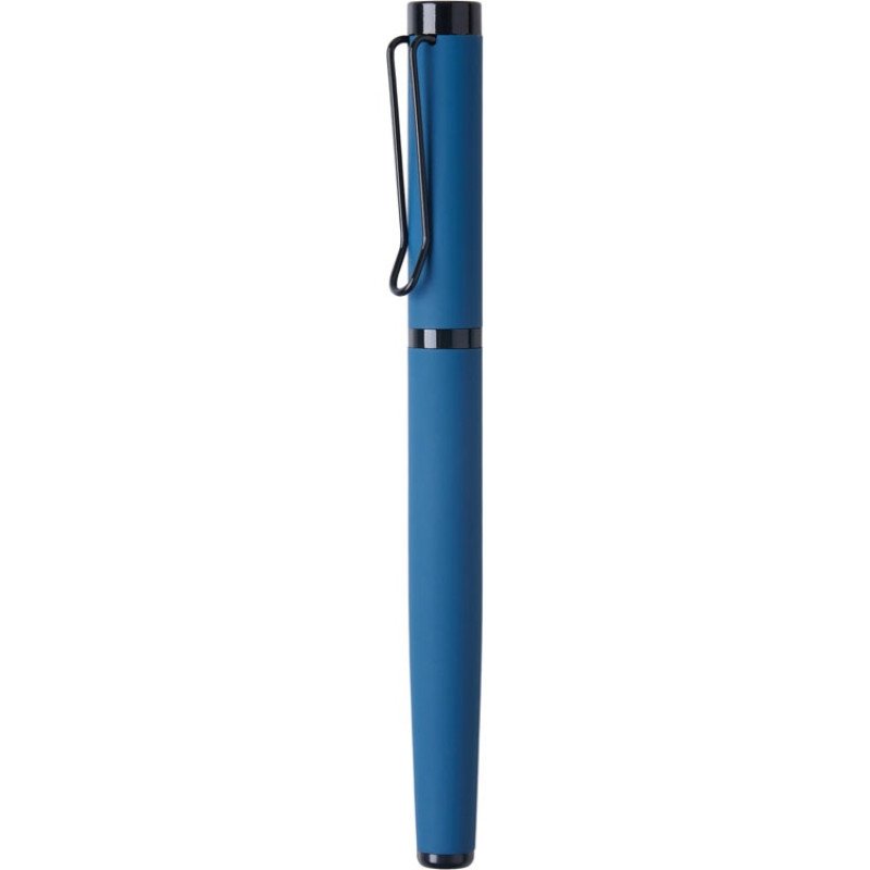 Подарочный набор из 2-х ручек "Black Lama" soft-touch, темно-синий