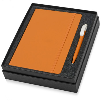 Подарочный набор Uma Vision с ручкой и блокнотом А5, оранжевый