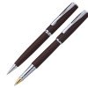 Набор Pierre Cardin PEN&PEN: ручка шариковая + роллер. Цвет - коричневый матовый. Упаковка Е.