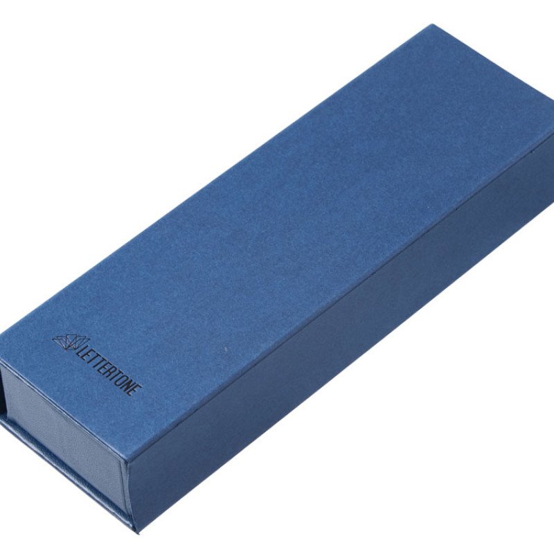 Подарочный набор из 2-х ручек "Black Lama" soft-touch, темно-синий