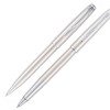 Набор Pierre Cardin PEN&PEN: ручка шариковая + роллер. Цвет - серебристый. Упаковка Е.