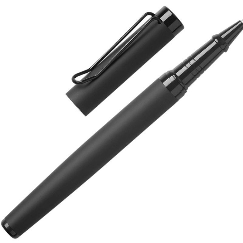 Подарочный набор из 2-х ручек "Black Lama" soft-touch, черный