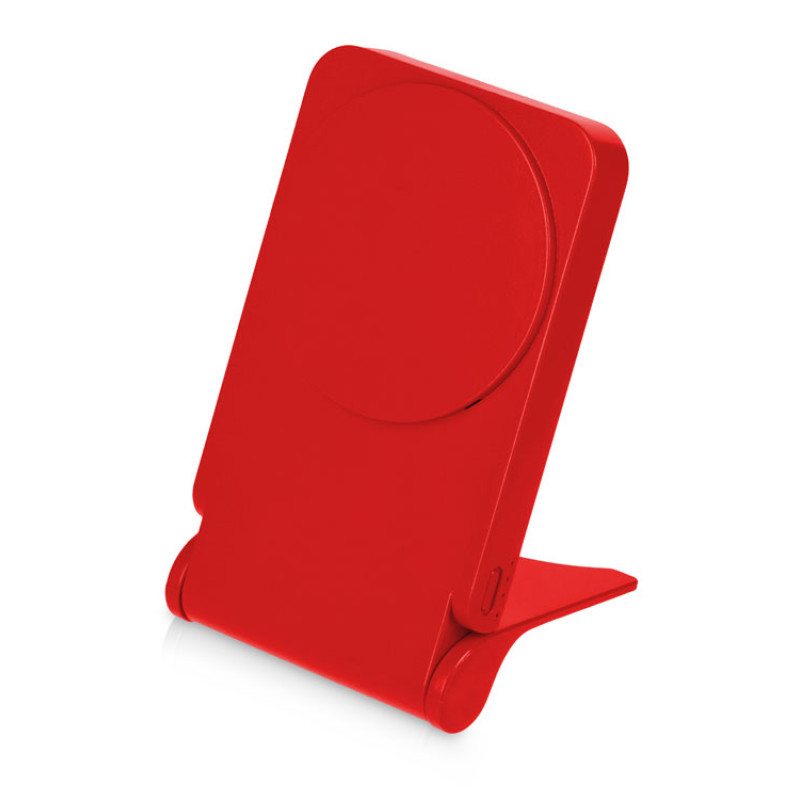 Подарочный набор с магнитным аккумулятором и бутылкой для воды "Waterpower", красный