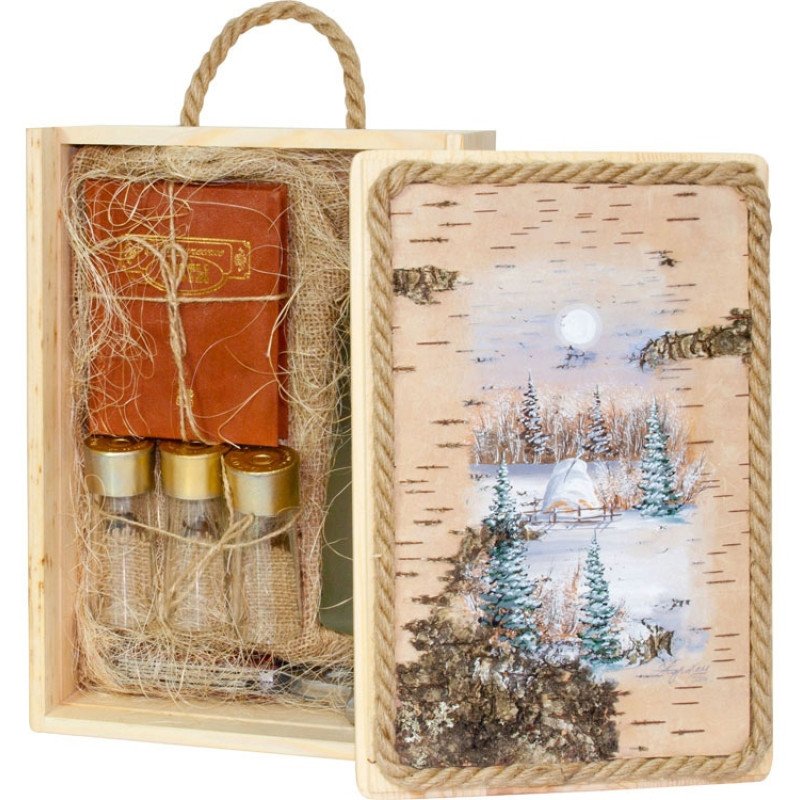 Подарочный набор "Лесная заимка", бежевый