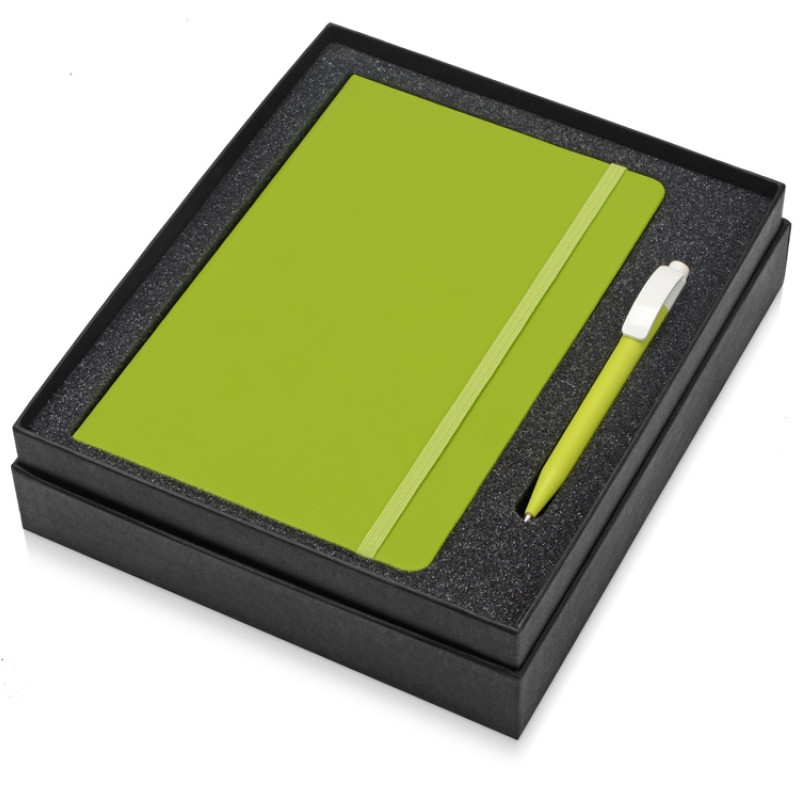 Подарочный набор Uma Vision с ручкой и блокнотом А5, зеленый