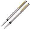 Набор Pierre Cardin PEN&PEN: ручка шариковая + роллер. Цвет - серебристый. Упаковка Е.