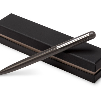 Ручка в футляре "Blooming Skate", серый