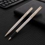 Набор Pierre Cardin PEN&PEN: ручка шариковая + роллер. Цвет - серебристый. Упаковка Е.