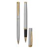 Набор Pierre Cardin PEN&PEN: ручка шариковая + роллер. Цвет - серебристо-бежевый. Упаковка Е.