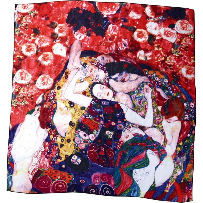 Набор: платок, складной зонт «Климт. Танцовщица», красный